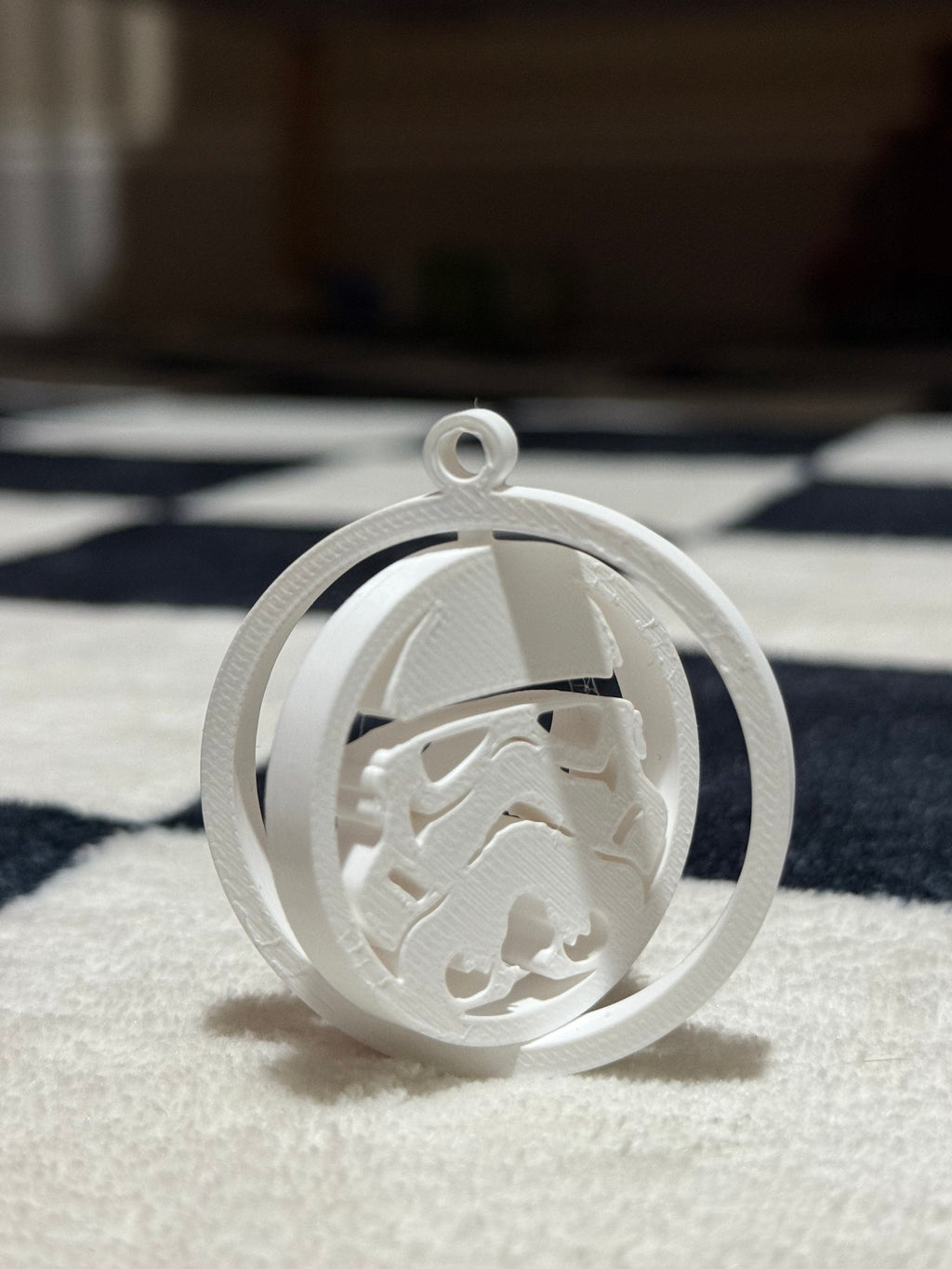 Stormtrooper spinning keychain