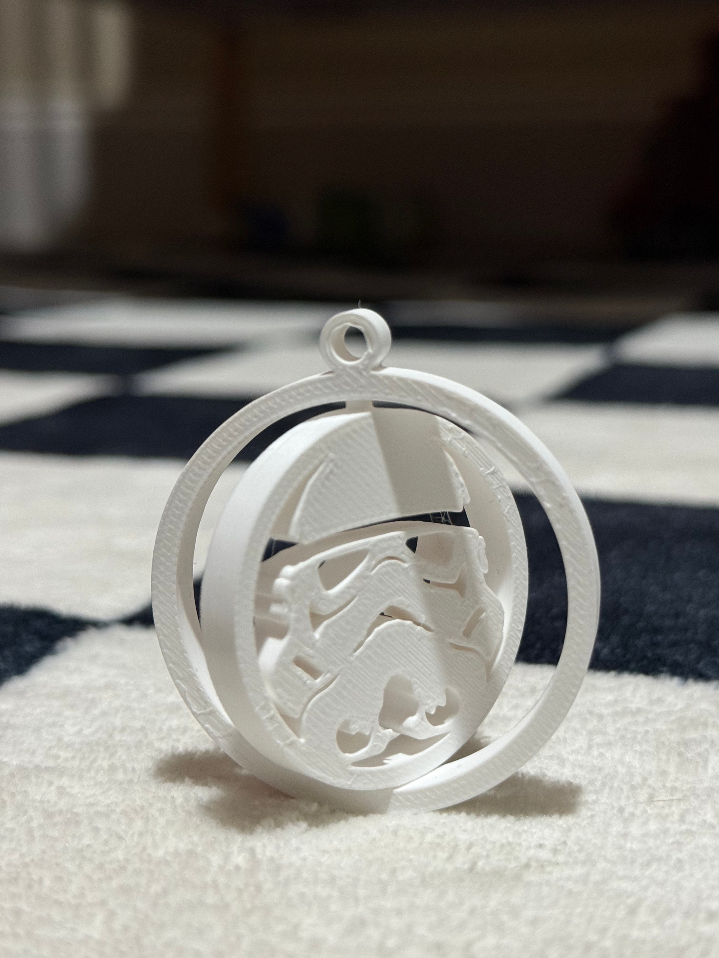 Stormtrooper spinning keychain