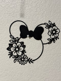 Minnie & Flowers wall art